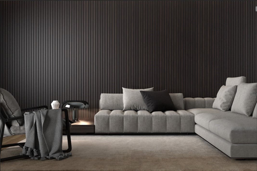 Painéis Ripados Braspan — ambiente residencial Tabaco